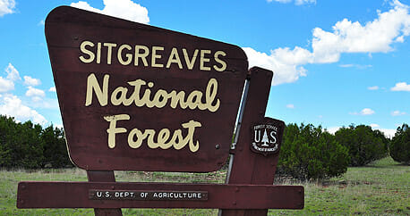 Sign for the Sitgreaves National Forest